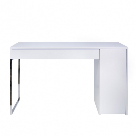scrivania bianca con contenitore Scrivania di lusso leggero con deposito  casa bianca in legno PC Scrivania moderna che studia scrivania con 2