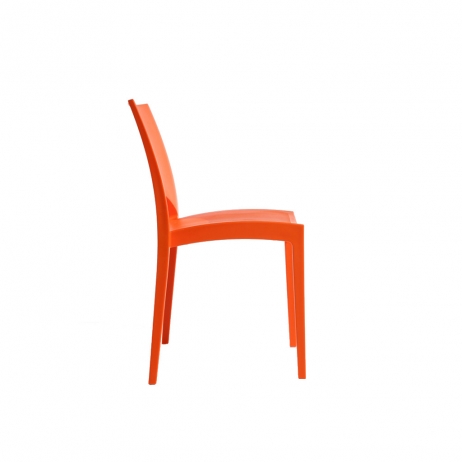 rosso Grandsoleil upon Paris sedia impilabile 51 x 49 x 80 cm in polipropilene 